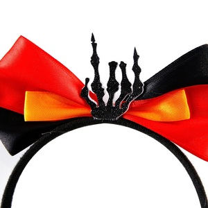 MIO nuevos <span class=keywords><strong>accesorios</strong></span> <span class=keywords><strong>para</strong></span> el cabello <span class=keywords><strong>de</strong></span> Halloween negro naranja púrpura pajarita mixta diadema decoración <span class=keywords><strong>de</strong></span> fiesta fantasma calavera calabaza diademas - Product Image 4