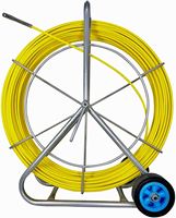 Machine automatique de tirage de câble à fibre optique 12 mm 300 mètres, avec tiges de tirage de câble 200 m pour enroulement et tirage de câbles colorés de taille moyenne
