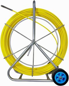 Máquina automática de 12 mm para tirar cable de fibra óptica de 300 metros, con varillas de empuje y tracción de 200 m para enrollar y tirar cables de colores medios. - Product Image 2