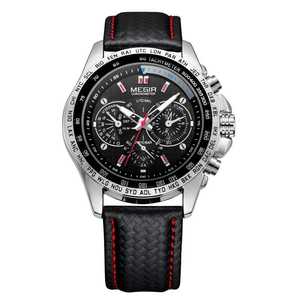 <span class=keywords><strong>Montre</strong></span> Homme <span class=keywords><strong>Megir</strong></span> 1010 <span class=keywords><strong>Prix</strong></span> d'usine Vente en gros <span class=keywords><strong>Montre</strong></span> promotionnelle Étanche <span class=keywords><strong>Montre</strong></span> à quartz en cuir décontractée pour homme - Product Image 4