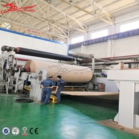 Mesin Pembuat Kertas Bergelombang 4400mm Buatan China, Peralatan Produksi Kertas Kraft Bergelombang Flute