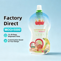 Custom Die-Cut Shape Baby Food Spout Pouch BPA Free Food Grade Infant Puree Squeeze Packaging Bag OEM Factory MOQ 5000