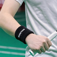 En gros, Bandeaux absorbants en tissu éponge pour poignets, avec broderie de logo personnalisée, pour le sport, le fitness et l'exercice
