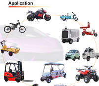 Contrôleur de moteur CC 72V pour véhicule électrique avec protection IP67, puissance de sortie de 14,4 kW et courant de 200A/450A