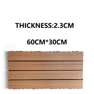 Plancher composite bois-plastique de <span class=keywords><strong>grande</strong></span> taille pour extérieur, imperméable, résistant à <span class=keywords><strong>la</strong></span> corrosion et à l'usure pour patio/<span class=keywords><strong>terrasse</strong></span>/balcon - Product Image 2