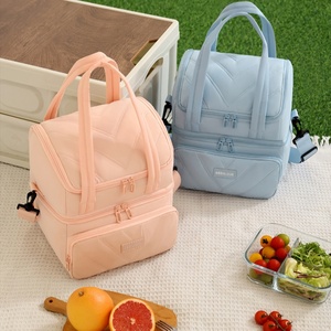 MKW4294 Vente en gros Sac à lunch double épaisseur pour pique-nique <span class=keywords><strong>voyage</strong></span> extérieur Sac à repas portable Sac isotherme étanche et réutilisable - Product Image 5