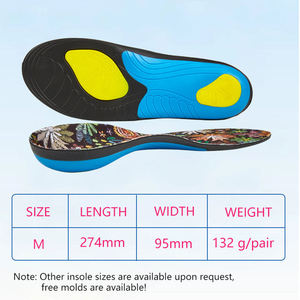 Sport Shock Absorption Plantar Fasciitis Insoles Arch Support <b>Inserts</b> Comfort Cushion Pain Relief Insoles <b>for</b> Flat Feet - Product Image 3