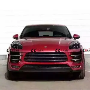 Good fitment TR style wide body kit for Porsche MACAN front spoilerr rear diffuser and wide flare for porsche macan facelift