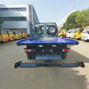 Isuzu New Condition Diesel Manual Transmission One-To-Two Tow <b>Truck</b> High-Altitude Work Rescue Wrecker <b>Flatbed</b> Crane Euro 3 - Product Image 3