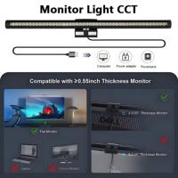 Barre lumineuse de moniteur en aluminium pour bureau, LED, protection oculaire, sans stroboscope, moderne, télécommande, alimentation USB, intensité réglable, CRI élevé