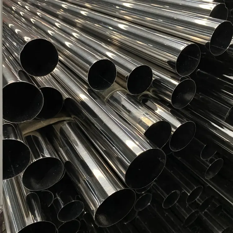 Sanon Custom High Quality 201 304 304L 316 316L SS Round Pipe/ Tube ERW Welding Line Type Stainless Steel Tubing Prices