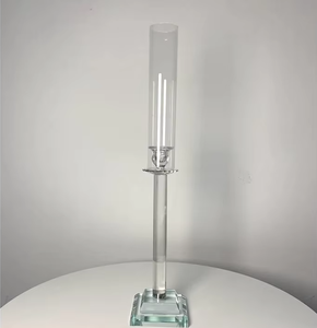 Prezzo all'ingrosso ciotole di fiori tavoli di nozze centro pezzi decorazioni di cristallo braccia <span class=keywords><strong>trasparenti</strong></span> <span class=keywords><strong>portacandele</strong></span> di cristallo - Product Image 5