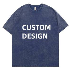 メンズTシャツ230gmsカスタム高品質ビンテージTシャツ100コットンブランクTシャツロゴカスタム特大DTG DTF Tシャツ男性用 - Product Image 1
