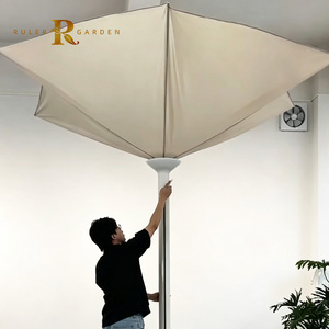 Parasol inversé moderne <span class=keywords><strong>à</strong></span> LED solaire <span class=keywords><strong>de</strong></span> 3 m, pliage rapide manuel, parasol d'extérieur pour patio et jardin - Product Image 3