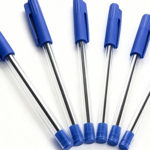 Stylo bille publicitaire coloré en plastique, fournitures scolaires, stylo bille de haute qualité, pas cher, avec 3 couleurs - Product Image 2