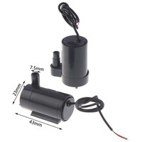 Mini pompe à eau submersible horizontale 3V DC, 3W, modèles verticaux disponibles, compatible USB 45V/5V/6V, pour fontaine