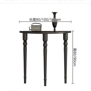 Mesa <span class=keywords><strong>Consola</strong></span> de Entrada Ultra <span class=keywords><strong>Estrecha</strong></span> de Estilo Francés Americano Vintage, Mueble de Madera Maciza para <span class=keywords><strong>Recibidor</strong></span> o Sala de Estar - Product Image 2