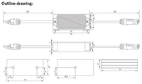 Slocable Haute Tension 1800V DC 2500V AC Blocage Inverse Boîte De Jonction diodes et connecteurs pour solaire