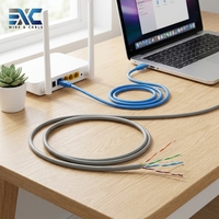 Kabel LAN Gigabit Ethernet Tembaga Murni Cat5e UTP Indoor Grosir - Pasokan Langsung Pabrik