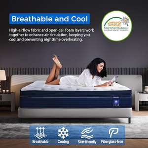 8/10/12/14 5 Star Hotel Inn Natural Latex Memory Foam King Queen Size Roll up Sleep Gel Twin Pocket Spring <strong>Bed</strong> Mattress <strong>in</strong> <strong>a</strong> <strong>Box</strong> - Product Image 6