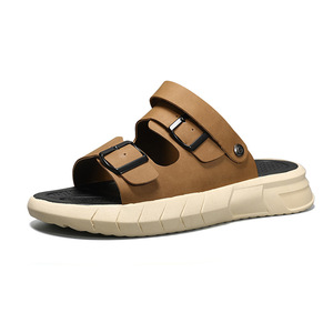 Chaussons d'intérieur pour hommes, antidérapants, à semelles épaisses, avec rembourrage insonorisant, chaussons à semelle souple pour hommes - Product Image 2