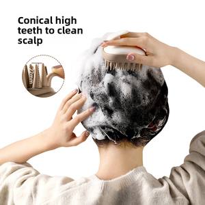 Peine de masaje de doble diente y forma alargada de material ABS, herramienta de lavado de cabello y cepillo para la cabeza de moda para adultos - Product Image 3