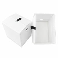 Conteneurs d'emballage en carton ondulé creux en PP jetables, feuilles ondulées, boîte de rangement domestique, découpe sur mesure
