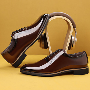 Scarpe Oxford da uomo in stile britannico 20226, eleganti e formali, con suola morbida e punta quadrata - Scarpe da <span class=keywords><strong>sposo</strong></span> - Product Image 2