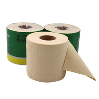 Rouleau de papier hygiénique en bambou souple, impression personnalisée, 2/3 couches, Soluble dans l'eau