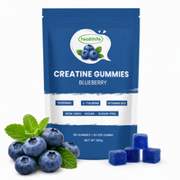 Complément nutritionnel sportif à marque privée, haute teneur en protéines, 6G, gommes à la créatine en forme carrée