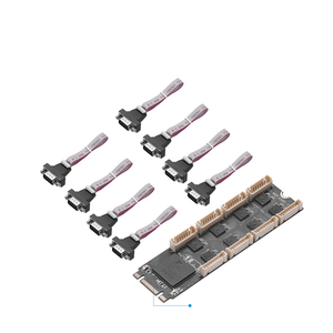 Carte série RS232 M.2 intégrée à 8 ports, carte d'extension industrielle M2 B+M Key DB9, adaptateur PCIe EXAR XR17V358, 15Mbps, 16550 - Product Image 4