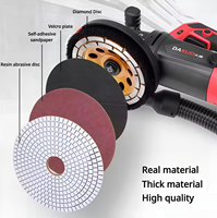 Meuleuse à béton portative à tête unique de 2800 W pour petites surfaces avec système d'aspiration pour le polissage du béton, de l'époxy et du terrazzo