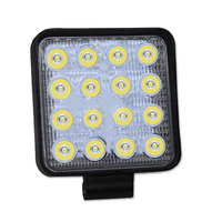 Barre lumineuse de travail LED multifonction 16 lumières 48W pour voiture tout-terrain, camion 4x4, bateau, remorque, 12V, étanche IP67, 3300 lumens