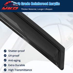 สำหรับฮุนได ซานตาเฟ่ DM ปี 13-18 (ยกเว้นรุ่น XL) ชุดบังแดดอะคริลิคสำหรับหน้าต่างรถยนต์ ป้องกันแสงแดดด้านข้างประตูรถยนต์ 4 ชิ้น - Product Image 3