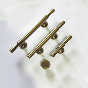 JAYA Antique Bronze Brass Handle for Wardrobe Drawer Simple Modern for Kitchen Cabinet Furniture <strong>Door</strong> Handle - Product Image 4