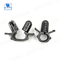 DE RONG Nuevo Diseño QJ-KK11 Abrazadera Ranurada 7x12mm 3.5mm Clips Plásticos Universales para Automóvil para Guía de Mantenimiento de Tuberías del Compartimento del Motor