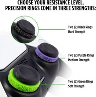 Anneaux de précision Kontrol pour contrôleur de commutateur XSX XSS XBOXONE PS5 Poignées de performance avancées pour un meilleur contrôle Comprend 6 anneaux