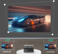 Projecteur intelligent Q96 E450 Android 9.0 WIFI 4K, projecteur vidéo 300 ANSI lumens BT HIFI, projecteur à écran miroir