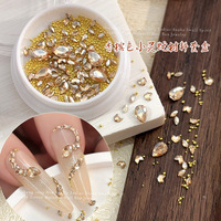 Mini strass en cristal Champagne Snake pour nail art, bijoux, gouttes d'eau, œil de cheval, pour le remplissage et la pose sur ongles