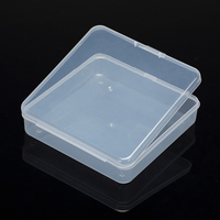 Boîte de rangement mini multifonctionnelle carrée pliable en plastique PP injecté, petite et tendance, 0-1L