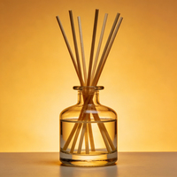 Bouteilles en verre vides pour diffuseur de parfum à bâtonnets, cylindriques, 100ml, 150ml, 200ml, pour huiles aromatiques et aromathérapie, personnalisables avec logo de marque