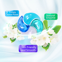 Lessive en capsules personnalisée 4 en 1, écologique, longue durée, nettoyage en profondeur, parfum naturel, protection des couleurs, adoucit les tissus, lavage à la main