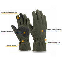 Gants de sport d'hiver en polyester pour activités de plein air, gants de ski alpin et de snowboard à doigts entiers, isolés thermiquement, antidérapants, compatibles avec les écrans tactiles, gris