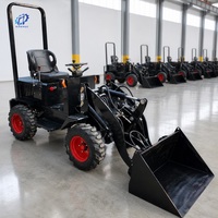 Pengiriman Gratis Electric Front End Loader Mini Wheel Loader 4WD Small Loader CE Paddock Stable Orchard Vineyard Nursery Farm