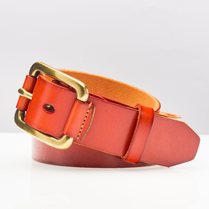 Cinturón de Cuero Genuino para Mujer, Hebilla de Aleación Dorada, Cuero Vacuno de Primera Calidad, Cinturón de Diseño Personalizado de Alta Calidad para Hombre - Product Image 3