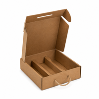 Boîte d'expédition pliable en carton ondulé recyclable à prix d'usine avec insert, idéale pour l'emballage commercial et les achats.