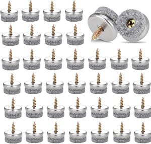 Vis de glissement en feutre, tampons en feutre de 22mm de diamètre pour pieds de meubles, coussinets de jambe de chaise ronds coussinets coulissants à clous pour tabourets pieds de jambe de table - Product Image 1