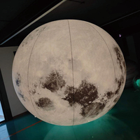 Décoration de fête sur le thème de l'espace gonflable géant, ballons gonflables planètes / Modèle LED suspendu de la Terre, de la Lune et des neuf planètes