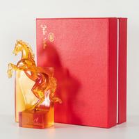 Trophée en cristal Jadevertu Liuli Horse Award avec logo personnalisé, finition polie, design durable