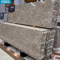 Dalle de granit de comptoir stratifié de carreaux de granit blanc de sésame coupé à la taille de haute qualité pour la décoration extérieure escalier de Villa
